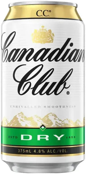 Canadian Club Suntory Whisky & Dry 4.8% 24 Pack Cans 375ml | Barrel & Batch