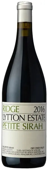 Buy Ridge Vineyards Lytton Estate Petite Sirah Dry Creek Valley 2016 750ml Online at Barrel and Batch